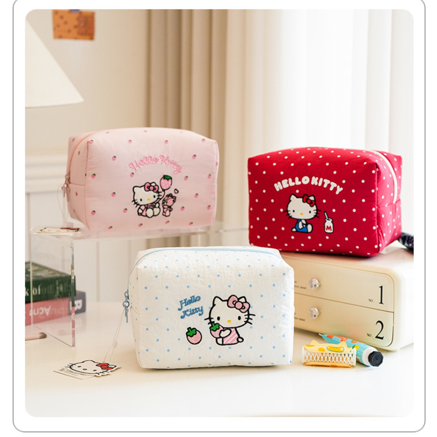 Skincare D'Alba - Bolsa de Maquiagem de Algodão Macio