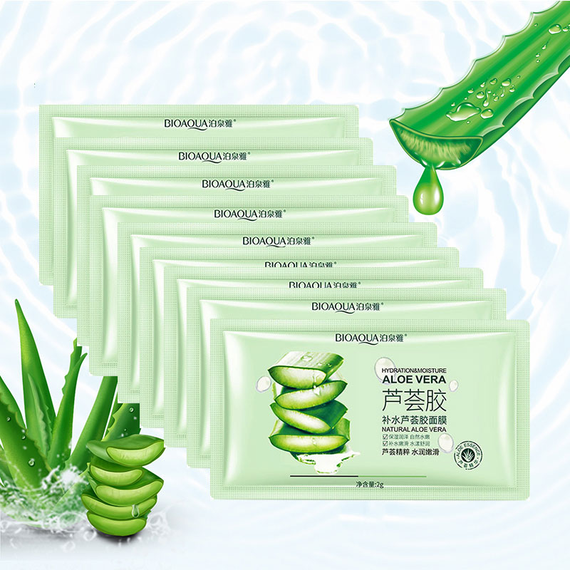 Skincare Oily Skin - 10 pçs aloe vera cola máscara