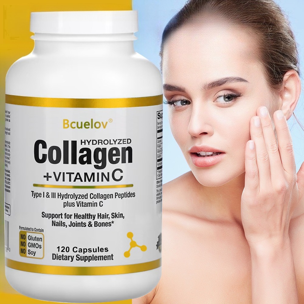 Vitamin C Powder - Suplemento de Peptídeos de Colágeno Hidrolisado