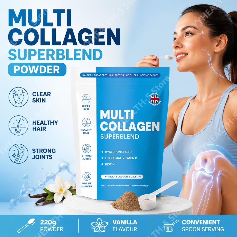 Vitamin C Powder - Pó Superblend de Colágeno Múltiplo com