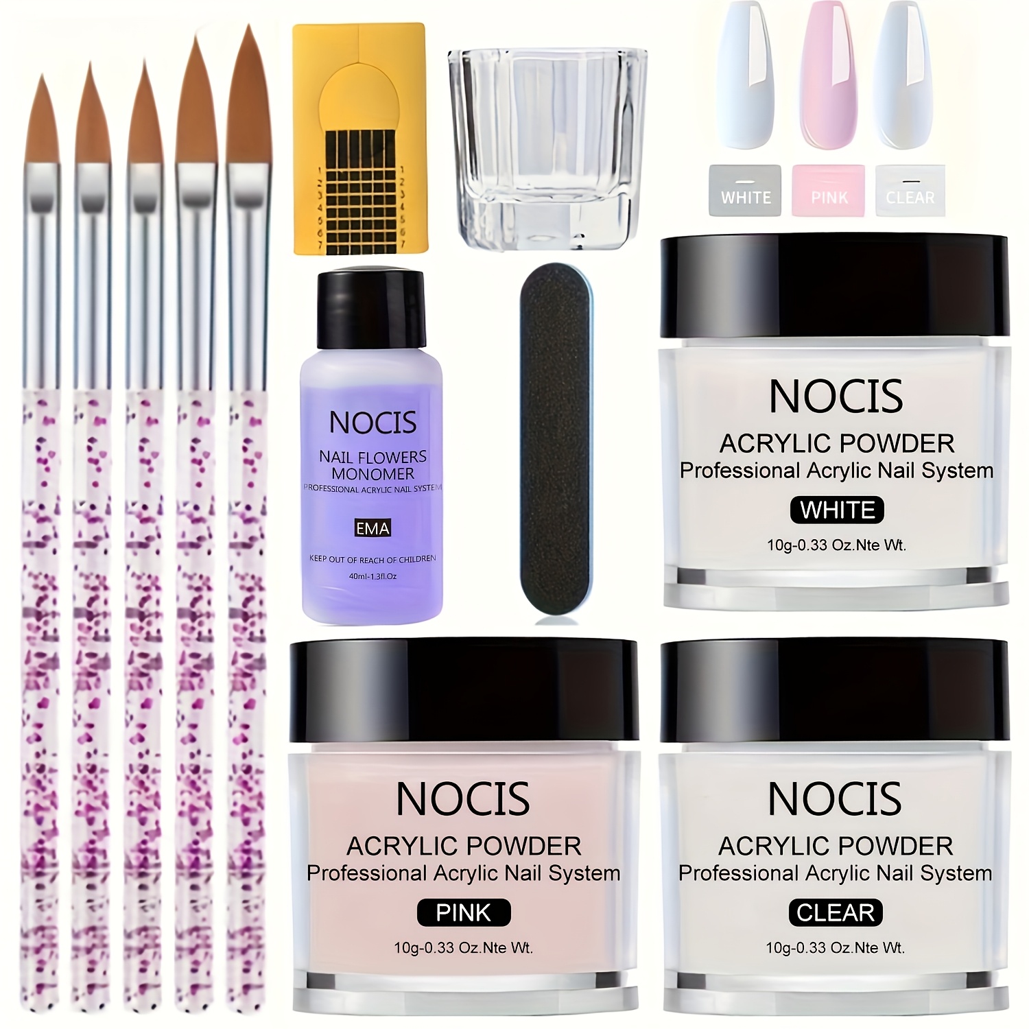 Vitamin C Powder - Kit de Unhas de Acrílico NOCIS