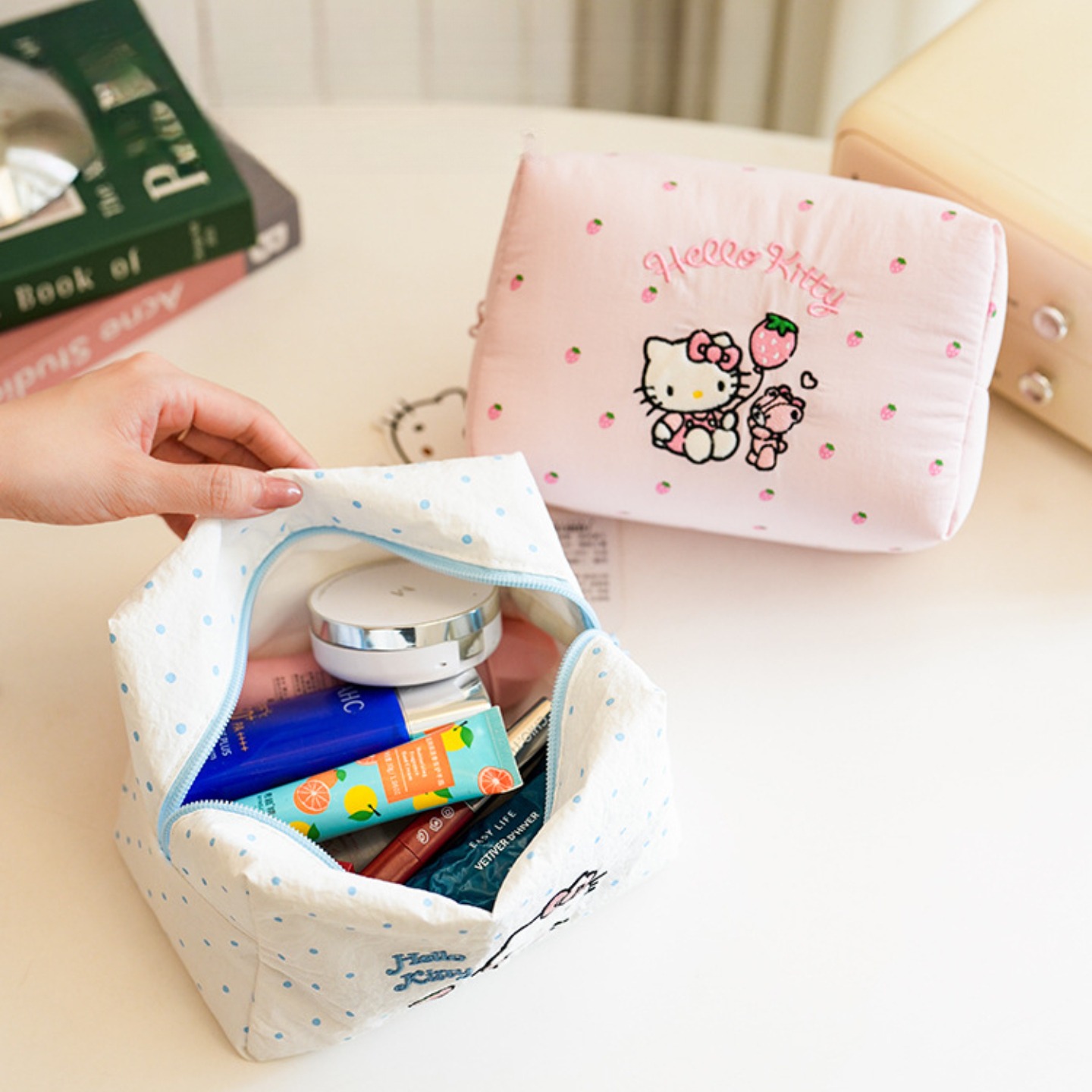 Bolsa de Maquiagem de Algodão  - Skincare D'Alba avaliação e preço