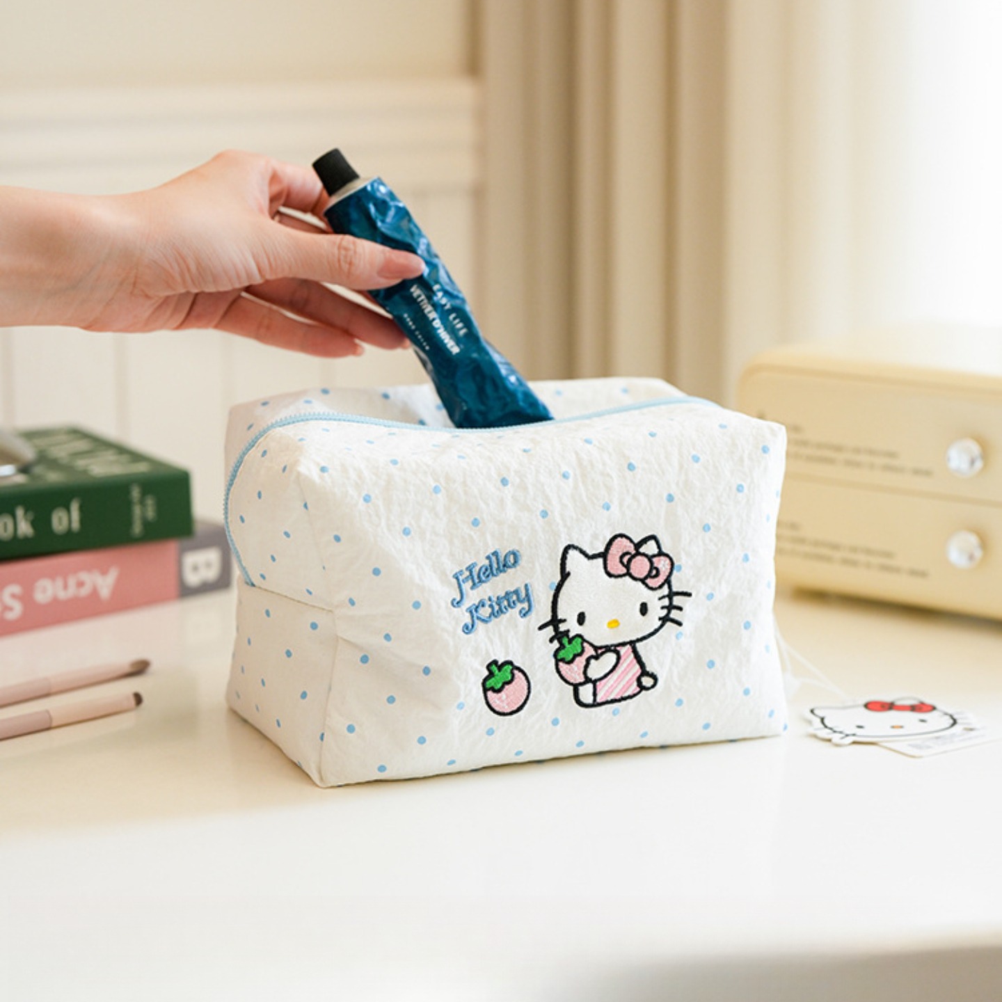 Bolsa de Maquiagem de Algodão  - Skincare D'Alba avaliação e preço