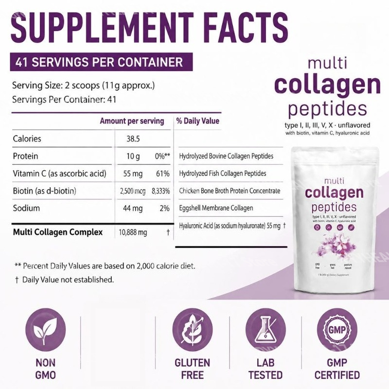 Pó de Peptídeos de Colágeno Mú - Vitamin C Powder avaliação e preço