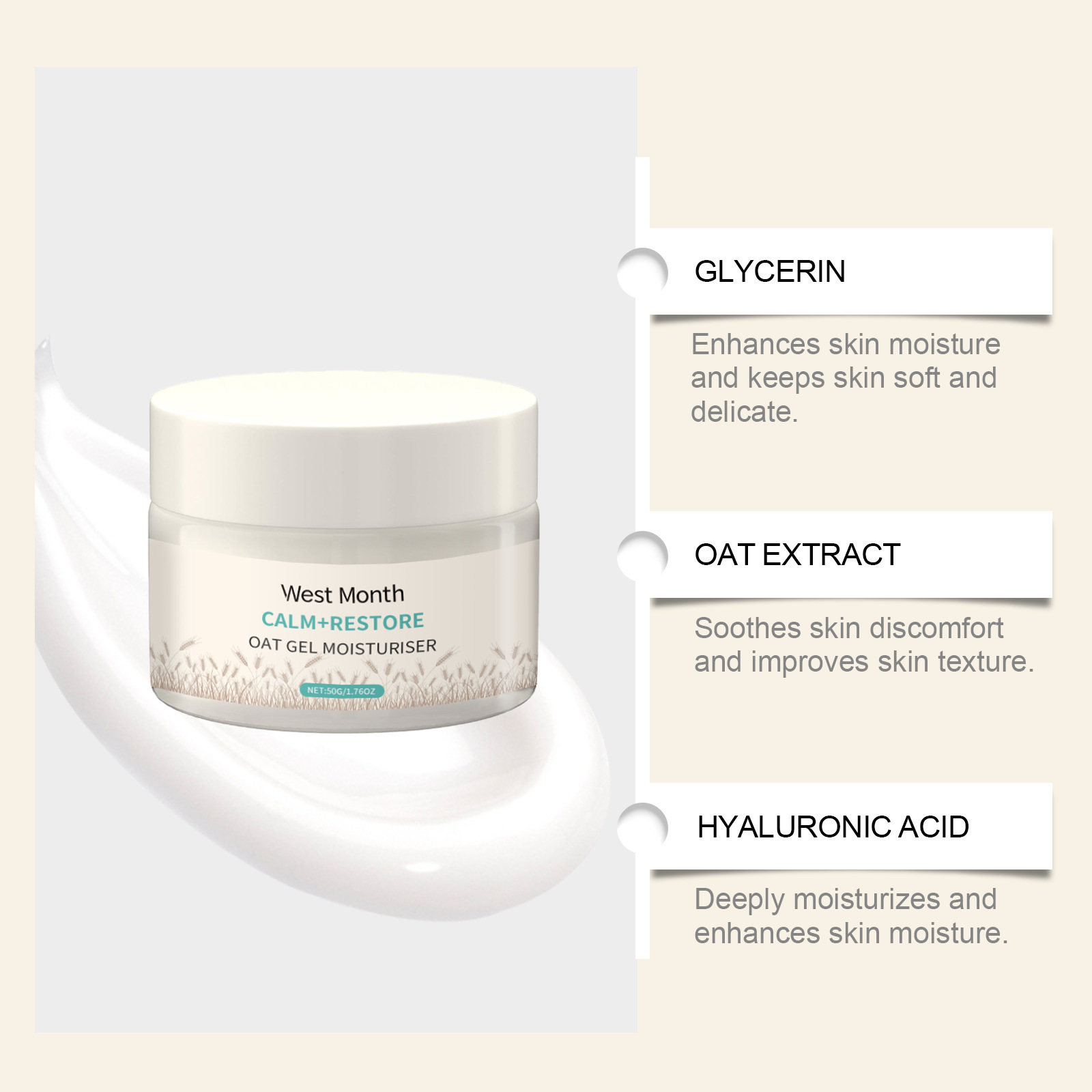 Creme Facial Hidratante de Ave - Skincare Oat avaliação e preço
