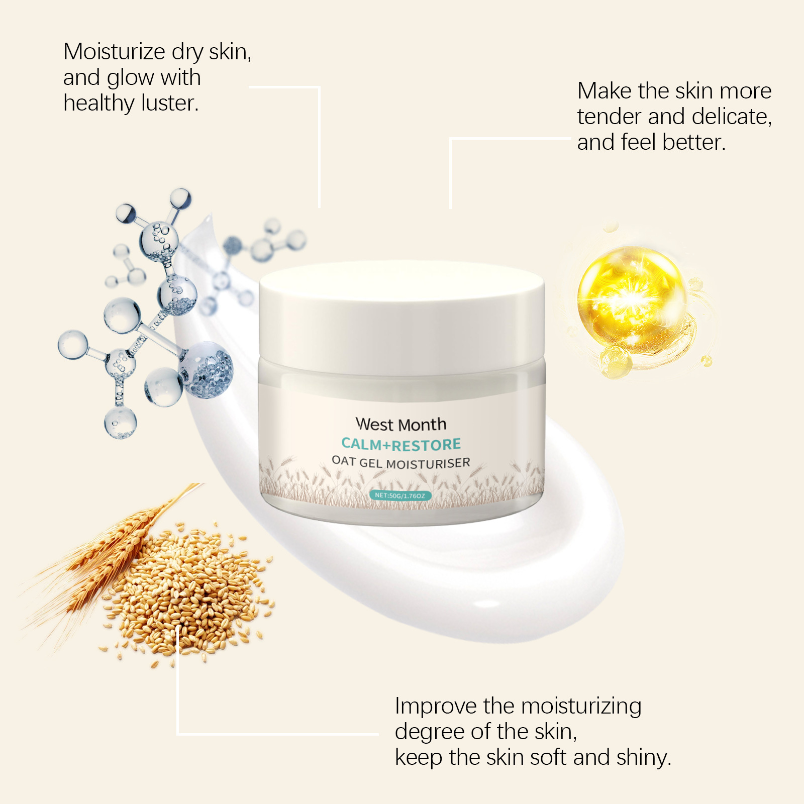 Creme Facial Hidratante de Ave - Skincare Oat avaliação e preço